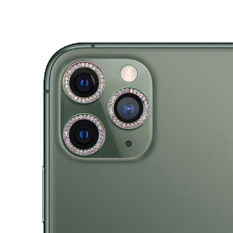 For iPhone 11 Pro / 11 Pro Max / 12 Pro 9H Point Drill Camera Lens Protector Circle(Colorful)