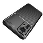 For Xiaomi 12 5G Carbon Fiber Texture Shockproof TPU Phone Case(Black)