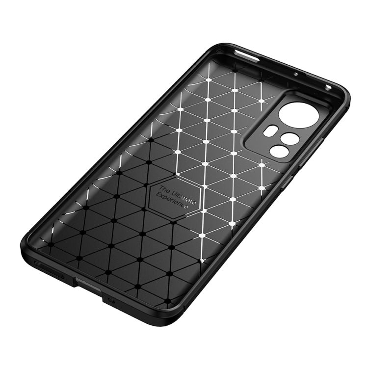 For Xiaomi 12 5G Carbon Fiber Texture Shockproof TPU Phone Case(Black)