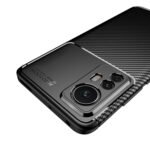 For Xiaomi 12 5G Carbon Fiber Texture Shockproof TPU Phone Case(Black)