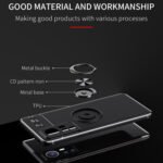 For Xiaomi 12 Ring Holder 360 Degree Rotating TPU Case(Red)