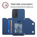 For Xiaomi Redmi Note 11 Pro Skin Feel PU + TPU + PC Phone Case with Card Slots(Blue)