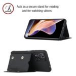 For Xiaomi Redmi Note 11 Pro Skin Feel PU + TPU + PC Phone Case with Card Slots(Black)