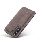 For Samsung Galaxy S22 5G LC.IMEEKE Hon Ancient Series Horizontal Flip Leather Phone Case(Coffee)