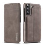 For Samsung Galaxy S22+ 5G LC.IMEEKE Hon Ancient Series Horizontal Flip Leather Phone Case(Coffee)