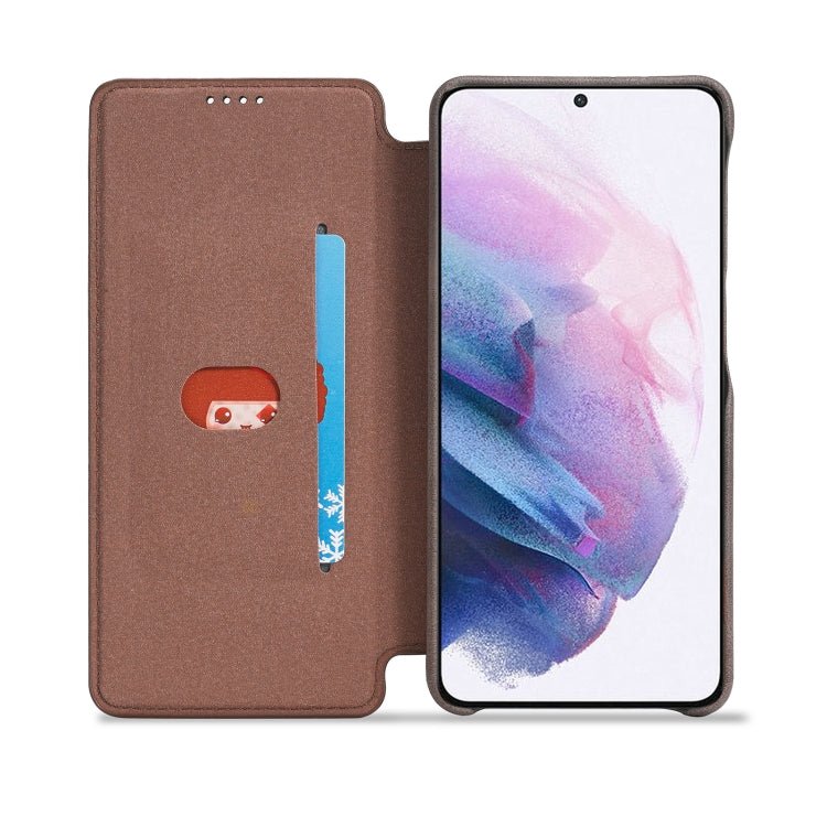 For Samsung Galaxy S22+ 5G LC.IMEEKE Hon Ancient Series Horizontal Flip Leather Phone Case(Coffee)