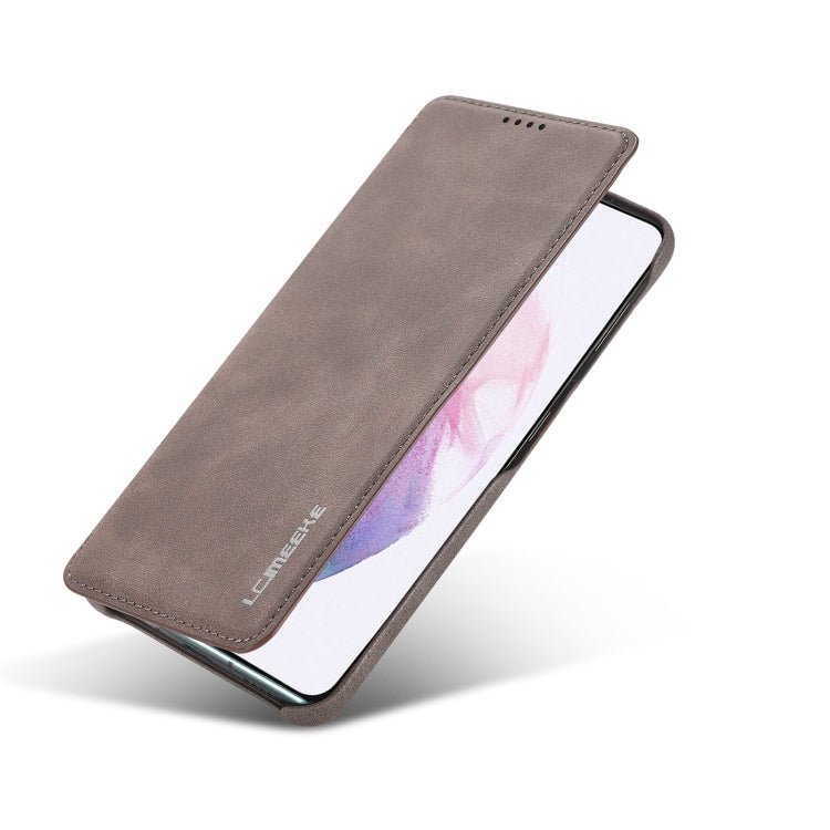 For Samsung Galaxy S22+ 5G LC.IMEEKE Hon Ancient Series Horizontal Flip Leather Phone Case(Coffee)