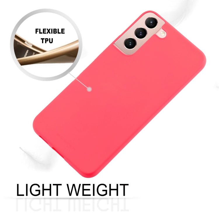 For Samsung Galaxy S22+ 5G GOOSPERY PEARL JELLY Shockproof TPU Phone Case(Rose Red)