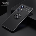 For Xiaomi 12 Pro Metal Ring Holder TPU Phone Case(Black)