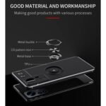 For Xiaomi 12 Pro Metal Ring Holder TPU Phone Case(Black)