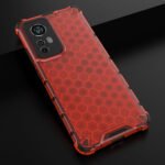 For Xiaomi 12 5G Shockproof Honeycomb PC + TPU Phone Case(Red)