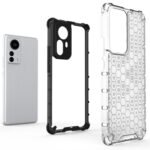For Xiaomi 12 Pro Shockproof Honeycomb PC + TPU Phone Case(White)