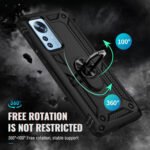 For Xiaomi 12 Shockproof TPU + PC Phone Case with Holder(Black)