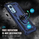 For Xiaomi 12 Shockproof TPU + PC Phone Case with Holder(Blue)