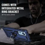 For Xiaomi 12 Shockproof TPU + PC Phone Case with Holder(Blue)