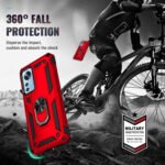 For Xiaomi 12 Shockproof TPU + PC Phone Case with Holder(Red)