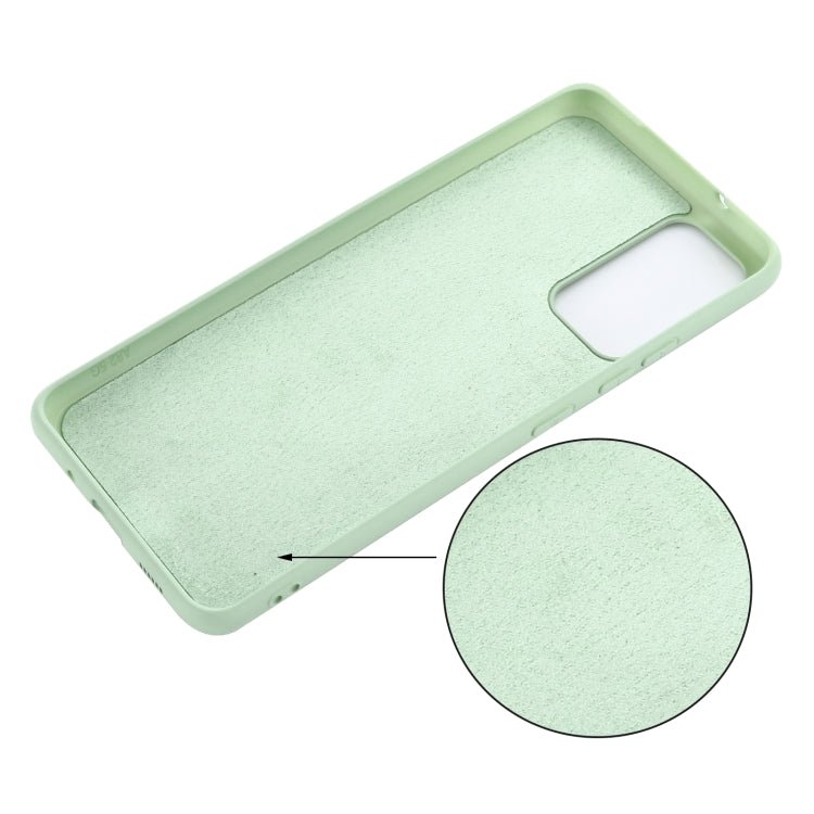For Xiaomi 12 / 12X Pure Color Liquid Silicone Phone Case(Green)