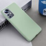 For Xiaomi 12 / 12X Pure Color Liquid Silicone Phone Case(Green)