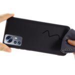 For Xiaomi 12 / 12X Pure Color Liquid Silicone Phone Case(Black)