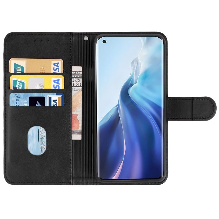 For Xiaomi Mi 11 Leather Phone Case(Black)