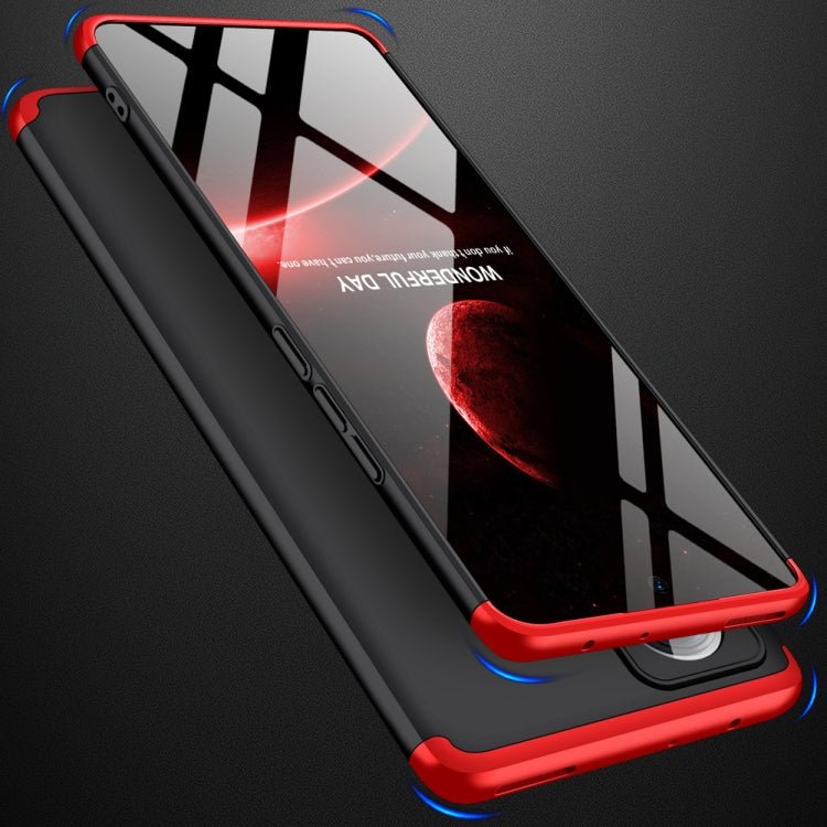For Xiaomi 12 Pro GKK Three Stage Splicing PC Phone Case(Black Red)