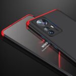 For Xiaomi 12 Pro GKK Three Stage Splicing PC Phone Case(Black Red)