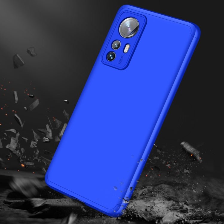 For Xiaomi 12 Pro GKK Three Stage Splicing PC Phone Case(Blue)