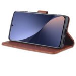 For Xiaomi 12 5G AZNS Sheepskin Texture Flip Leather Phone Case(Brown)