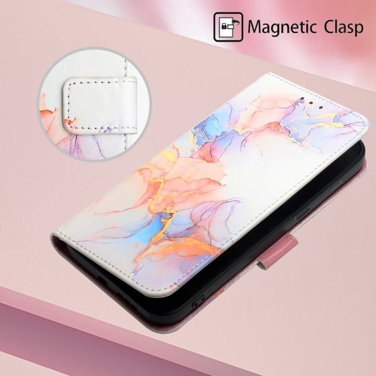 For Xiaomi Redmi Note 11 Pro 5G / 4G PT003 Marble Pattern Flip Leather Phone Case(Galaxy Marble White LS004)