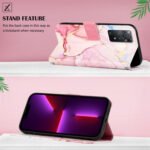 For Xiaomi Redmi Note 11 Pro 5G / 4G PT003 Marble Pattern Flip Leather Phone Case(Rose Gold LS005)
