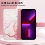 For Xiaomi Redmi Note 11 Pro 5G / 4G PT003 Marble Pattern Flip Leather Phone Case(Rose Gold LS005)