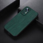 For Xiaomi 12 Pro Wood Texture PU Phone Case(Green)