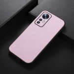 For Xiaomi 12 Pro Cowhide Texture PU Phone Case(Pink)