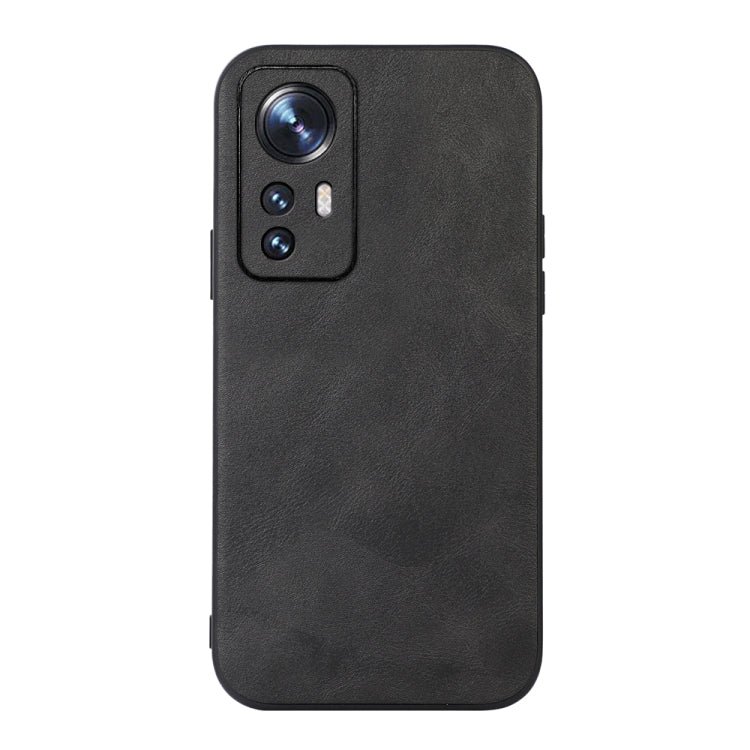 For Xiaomi 12 Pro Cowhide Texture PU Phone Case(Black)