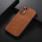 For Xiaomi 12 Pro Cowhide Texture PU Phone Case(Brown)
