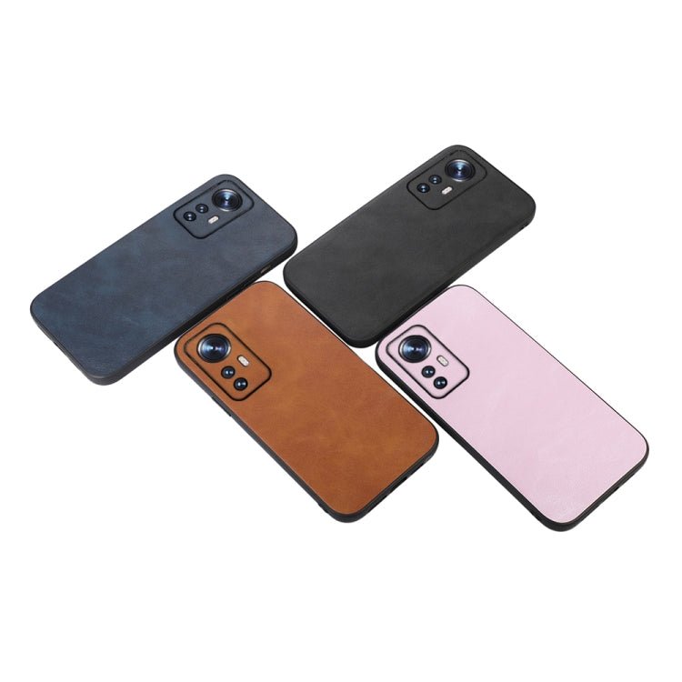 For Xiaomi 12 Pro Cowhide Texture PU Phone Case(Brown)