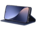 For Xiaomi 12 / 12X AZNS Magnetic Calf Texture Flip Leather Phone Case(Dark Blue)