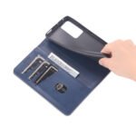 For Xiaomi 12 / 12X AZNS Magnetic Calf Texture Flip Leather Phone Case(Dark Blue)