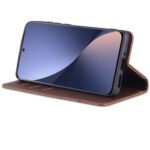For Xiaomi 12 / 12X AZNS Magnetic Calf Texture Flip Leather Phone Case(Dark Brown)
