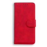 For Xiaomi 12 / 12X Skin Feel Pure Color Flip Leather Phone Case(Red)