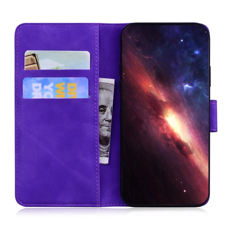 For Xiaomi 12 / 12X Skin Feel Pure Color Flip Leather Phone Case(Purple)