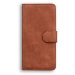 For Xiaomi 12 / 12X Skin Feel Pure Color Flip Leather Phone Case(Brown)