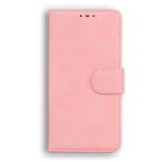 For Xiaomi 12 / 12X Skin Feel Pure Color Flip Leather Phone Case(Pink)