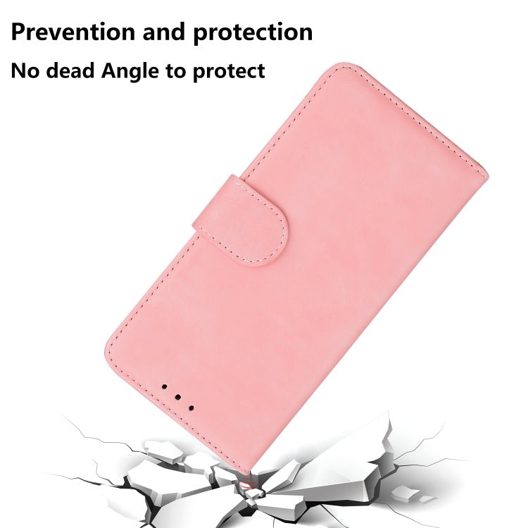 For Xiaomi 12 / 12X Skin Feel Pure Color Flip Leather Phone Case(Pink)