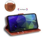 For Xiaomi Mi 11 Skin Feel Pure Color Flip Leather Phone Case(Brown)