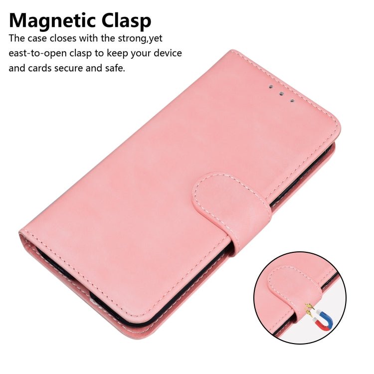 For Xiaomi Mi 11 Skin Feel Pure Color Flip Leather Phone Case(Pink)