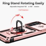 For Samsung Galaxy S21 5G Sliding Camshield Holder Phone Case(Rose Gold)