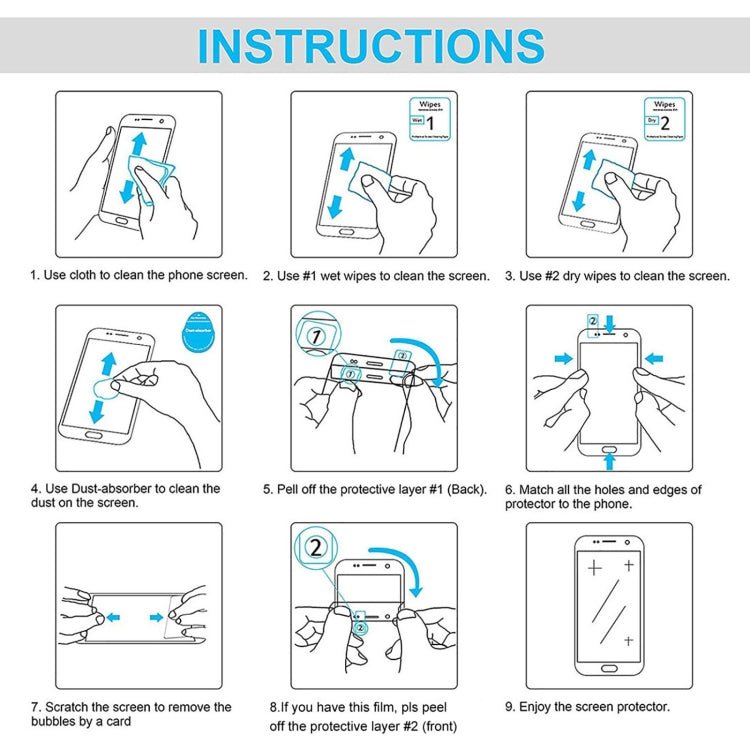 For Samsung Galaxy S22 5G 0.26mm 9H 2.5D Tempered Glass Film, Fingerprint Unlocking Is Not Supported