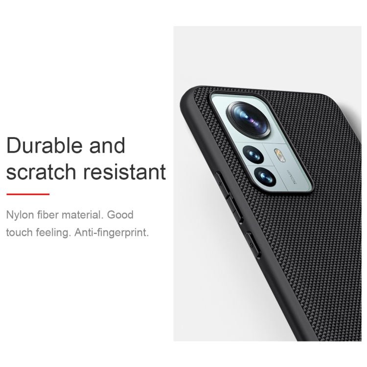 For Xiaomi 12 Pro NILLKIN Texture Pro PC + TPU Camshield Phone Protective Case(Black)