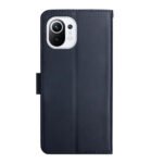For Xiaomi Mi 11 Genuine Leather Fingerprint-proof Horizontal Flip Phone Case(Blue)
